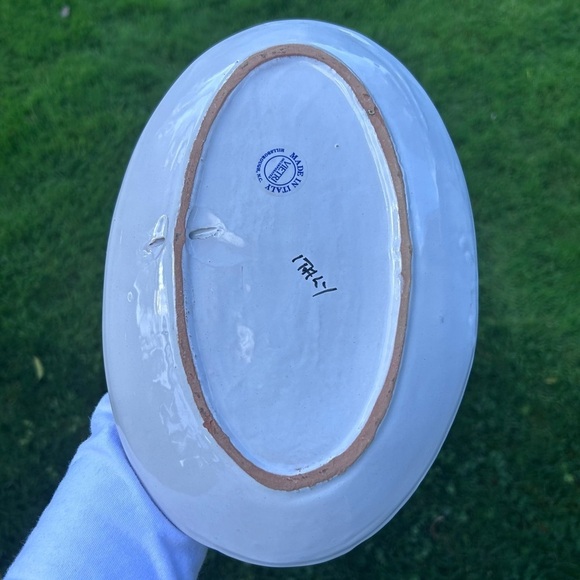 Vietri Hand Painted Fish Platter | 10 1/2" Long | Made in Italy - Picture 7 of 8